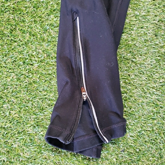 Nike Dri-Fit Womens Sweatpants Size M Black Swoosh Logo Stretchy Athleisure 4831 - Picture 6 of 8